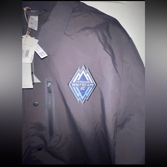 Adidas Vancouver Whitecaps FC Full Snap ATM Jacket Mens XL Gray Lined NWT MLS - Picture 2 of 6